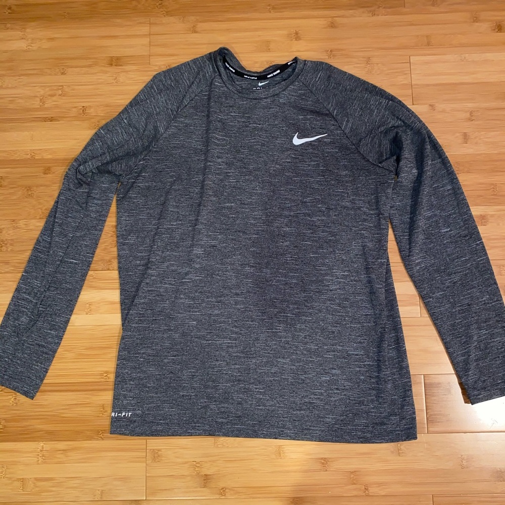 Gray Nike dri-fit long sleeve